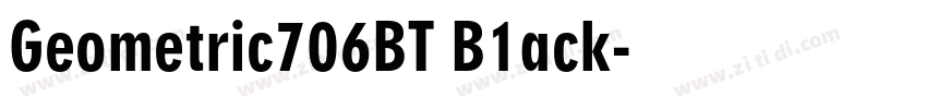 Geometric706BT B1ack字体转换